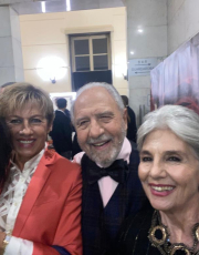 With my parents Iolanta and Antonio and aunt Serenella during “Ballando con le stelle” event in Rome