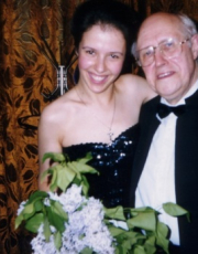 With Maestro Mstislav Rostropowitsch (’ 2007) after the concert in Russia