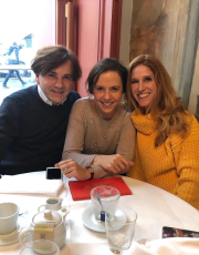 With author Ursula Poznanski and Manrico in Vienna, Austria