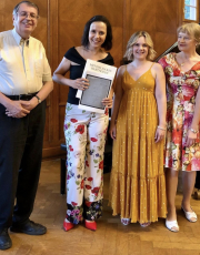 After the concert in Baden-Baden, Germany, with the multi-talent Joachim Draheim, singer Larisa Wäspy and pianist Ira Maria Witoschynskij