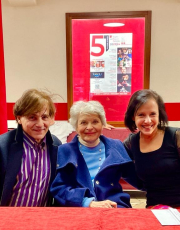 With Sveva Casati Modigniani and Manrico Padovani at the Festival “Voci della Storia” in Seregno, Italy; Photo Gianluca Buian