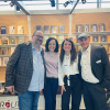 Presenting „Di Bernardo“ at the Bookfare in Frankfurt, with Septime Verlag (Roland Freisitzer, Jürgen Schütz, Verena Prantl)